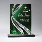 Small Ribbon Twist Lucite Award