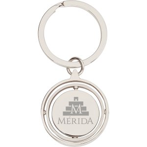 Nickel Finish Spinner Keyring