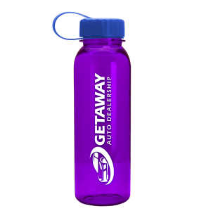 Grip Flats Tritan Bottle with Tethered Lid - 24 oz.