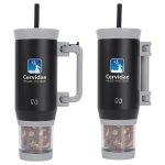 NAYAD Quest 23 oz Stainless Steel Double-Wall Vacuum Insulated Mug with Foldable Handle & Snack Cup