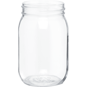 Rustic Sipper Mason Glass Jar 16 oz