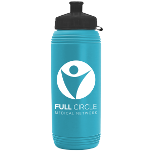 Squirt Sport Bottle with Tethered Push-Pull Lid - 16 oz.