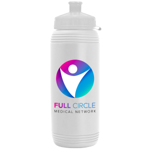 Squirt Sport Bottle with Tethered Push-Pull Lid - 16 oz.