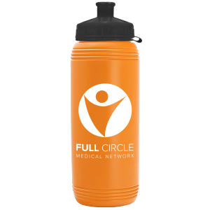 Squirt Sport Bottle with Tethered Push-Pull Lid - 16 oz.