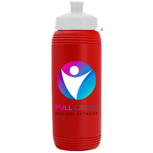 Squirt Sport Bottle with Tethered Push-Pull Lid - 16 oz.