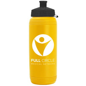 Squirt Sport Bottle with Tethered Push-Pull Lid - 16 oz.