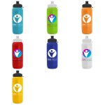 Squirt Sport Bottle with Tethered Push-Pull Lid - 16 oz.
