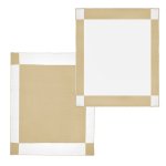 Tan With White