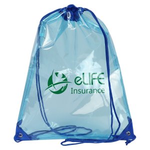 Crystal Dayview Clear Drawstring Pack