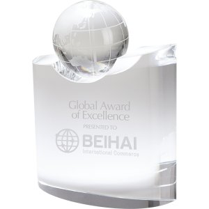 Crystal Globe on Wave Base
