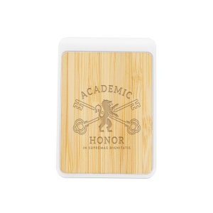 Eco Clip Magnet with Bamboo Accent