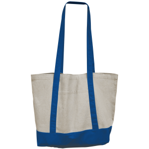 Color Accent Canvas Shopper