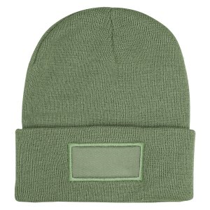 Cuffed Beanie with Cotton Label Patch