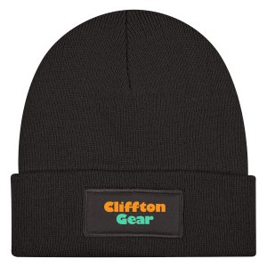 Cuffed Beanie with Cotton Label Patch