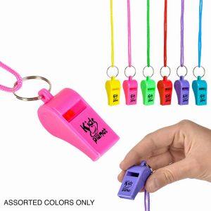 Color Matched Lanyard Whistle