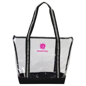Clear View Zip Tote Bag