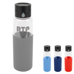 Sip & Track Hydration Glass Bottle 20 oz