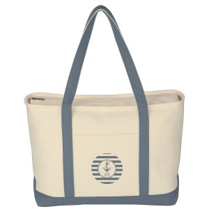 Stowaway Star Cotton Canvas Tote