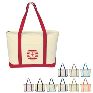 Stowaway Star Cotton Canvas Tote