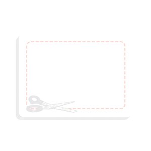 Die Cust Sticky Notes 4" x 3" - 25 sheet