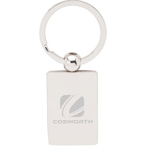 Rectangular Chrome Key Ring
