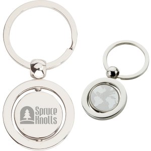 World Traveler Spinning Keyring