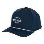 Navy Blue With White