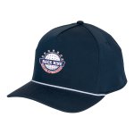 Navy Blue With White