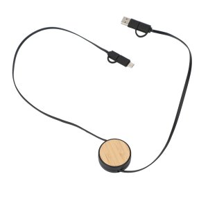 Bamboo Tech 5-in-1 Retractable Charger