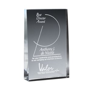 Harbor Wedge Crystal Award
