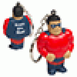 Superhero Stress Reliever Keychain