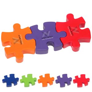 3-Piece Connecting Puzzle Set Stress Balls